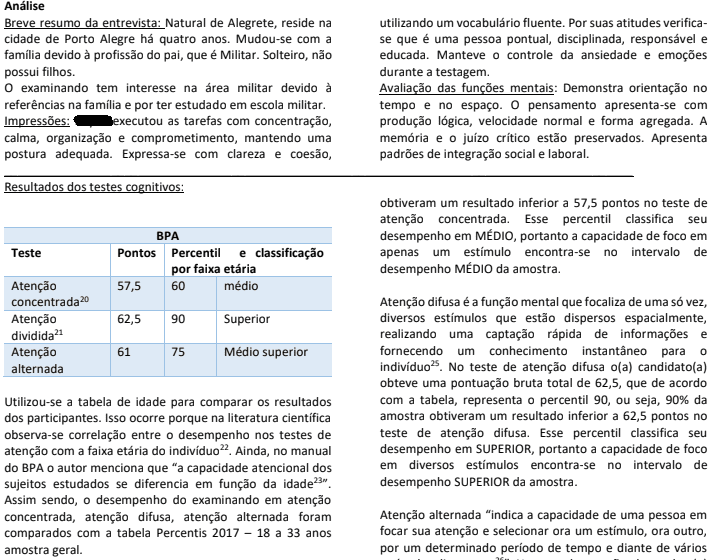Como escrever laudos psicológicos - Descrição da análise